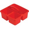 Deflect-O Polypropylene Kids' Storage Caddy 5.34" x 9.37" x 9.32" Red (39505RED) - 2 of 4