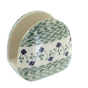 Blue Rose Polish Pottery S130 Manufaktura Napkin Holder - 1 of 2