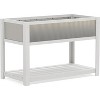 Acekool Wooden Raised Garden Bed with Legs and Storage Shelf, Mobile Elevated Planter for Vegetables, Flowers, Herbs, Patio or Backyard - 2 of 4