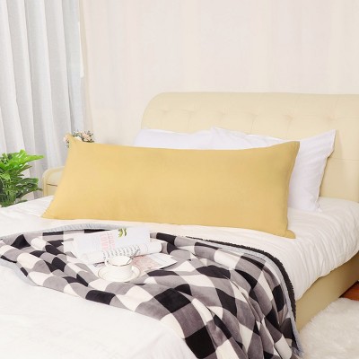 1 Pc 401-600 Thread Count 1800 Series Soft Brushed Microfiber Pillow Case Gold - PiccoCasa