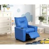 HOMLUX 23"W Kids Recliner Chair with Cup Holder & Footrest - 2 of 4