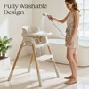 AmourLil 4-in-1 Convertible High Chair for Babies & Toddlers, Adjustable Height with Dishwasher-Safe Tray, Easy-Clean Design, Beige - 4 of 4