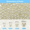 Unique Bargains No Hole ABS Round Faux Pearl for Vase Fillers DIY Home Decoration 500 Pcs - 2 of 4