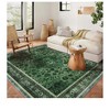 Vintage Floral Medallion Area Rug - Traditional Oriental Style Floor Carpet for Living Room & Bedroom - 3 of 3