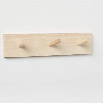 Wood Single Hook Natural - Brightroom™ : Target
