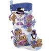 Bucilla Felt Stocking Applique Kit 18" Long-Playing In The Snow - 3 of 3