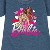 - Barbie - BFF Hearts Graphic Short Sleeve Fleece Dress - 2 of 4