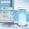 10000 BTU Portable Air Conditioner - 3-in-1 Cooling/Dehumidifier/Fan, Cools 450 Sq.Ft, Remote & 24H Timer, Window Vent Kit for Bedroom - 4 of 4