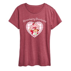 Women's - Strawberry Shortcake - Coquette Heart-Women's Short Sleeve Graphic T-Shirt Short Sleeve Graphic T-Shirt - 1 of 4