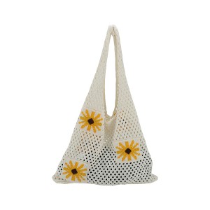 Unique Bargains Convenient Flower Crochet Bag 1 Pc : Target
