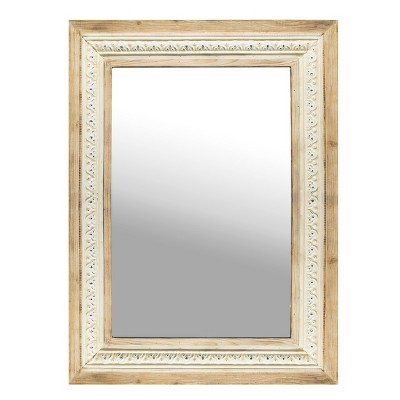 VIP Wood 47 in. Yellow Filigree Trim Mirror