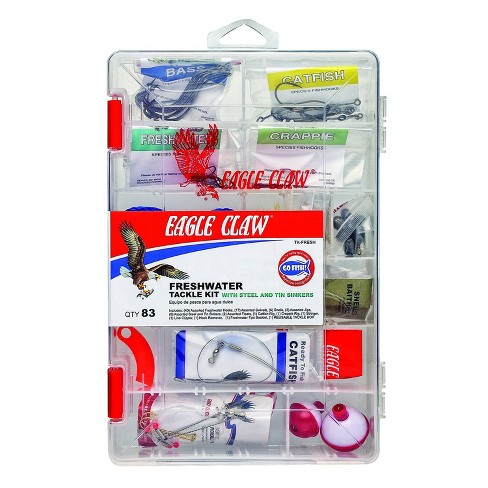 Eagle Claw 180-Piece Fishing Kit  Fishing kit, Eagle claw, Worm hook