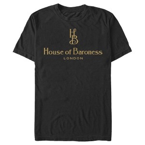 Men's Cruella House of Baroness London Logo Gold T-Shirt - 1 of 3