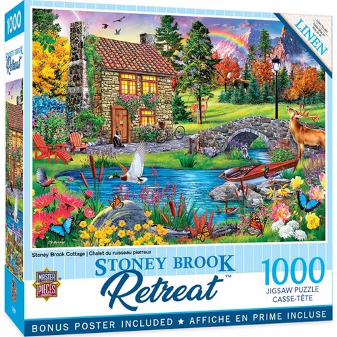 Winter Cottages 1000 Piece Jigsaw Puzzle Sustainable Puzzle for Adults 