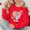 Simply Sage Market Women's Graphic Sweatshirt Be Mine Heart Cartoon - 2 of 4