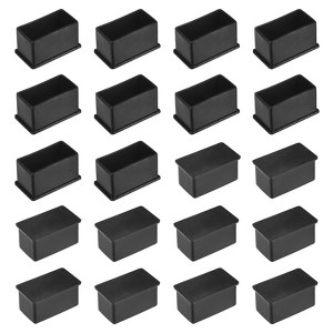Unique Bargains Rectangle PVC Durable Anti-Slip Furniture Leg Caps - 1 of 4