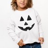 The Juniper Shop Watercolor Jack-O-Lantern Face Toddler Graphic Sweatshirt - 2 of 3