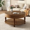 31.5" Modern Round Coffee Table with Hidden Storage - 4 of 4
