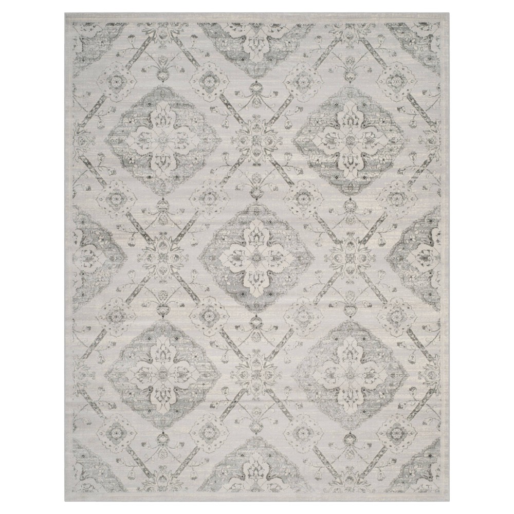 Silver Damask Loomed Area Rug 8'x10' - Safavieh