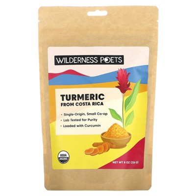 Wilderness Poets Costa Rican Turmeric , 8 oz (226 g)