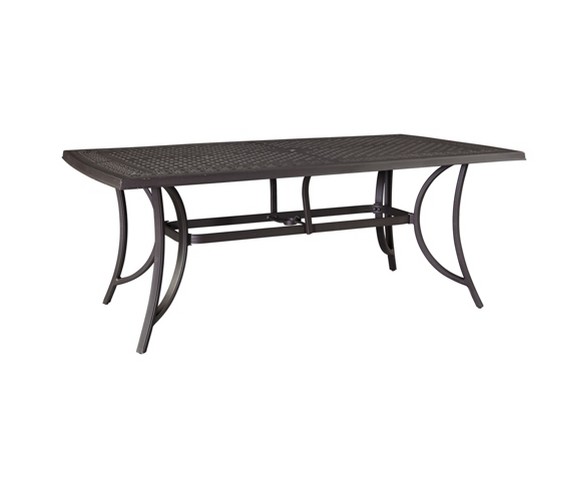 Burnella Rectangle Dining Table Brown  - Outdoor by Ashley