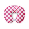 Bacati - 3 pc Chevron/Dots Pink Fuchsia Hugster Feeding & Infant Support Nursing Pillow with 2 removable zippered covers - image 3 of 4