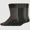Dickies Men's 6pk Moisture Control Crew Socks - Olive Green 6-122: Midweight Knit, Tagless, Machine Washable, Tumble Dry - 4 of 4