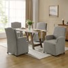 Arnold dining chair Set of 4 roll arms|ARTFUL LIVING DESIGN - 2 of 4