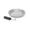Outset Stainless Steel 12" Grill Skillet with Soft-Grip Handle: BBQ Cookware, Hand Wash Safe - 3 of 3
