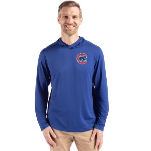 Chicago Cubs Cutter & Buck Coastline Epic Comfort Recycled Mens Hooded Shirt - 1 of 1