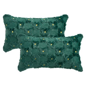 REGALWOVEN Daisy Decorative Cute Floral Embroidery Flower Pattern Cushion Covers Pack of 2 - 1 of 4