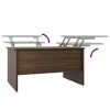 Clihome Modern Oak Coffee Table with Hidden Storage, Lift-Top Adjustable Design for Versatile Use & Style - 4 of 4