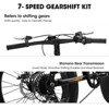 Aukfa 20-Inch Fat Tire Mountain Bike for Adults, 7-Speed, Dual Disc Brakes, Front Suspension, High Carbon Steel Frame, City & Trail Ready - 4 of 4