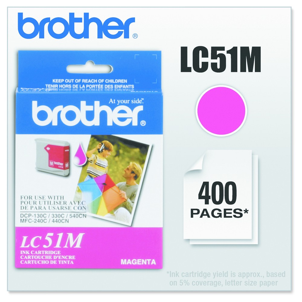 UPC 012502615637 product image for Brother LC51M Innobella Single Ink Cartridge - Magenta (LC51M) | upcitemdb.com