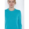 JENNIE LIU Women's 100% Pure Cashmere Long Sleeve Crew Neck Pullover Sweater - 3 of 3