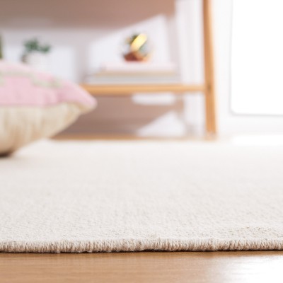 Coastal Charm Blue Cotton 6' Square Hand-Loomed Area Rug