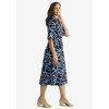 Jessica London Women's Plus Size Stretch Poplin Shirtdress - 4 of 4