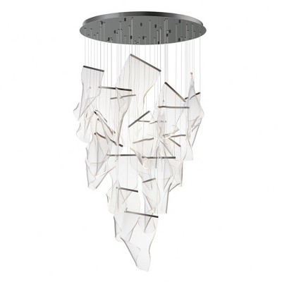 ET2 Lighting Rinkle 24 - Light Pendant in  Brushed Gunmetal