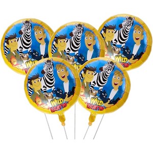 Wild Kratts Foil Balloons – 5 Pack Birthday Party Decorations - 1 of 4