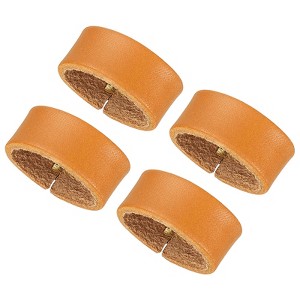 Unique Bargains Wear-Resistant Leather Belt Loop Keeper for Wide Straps Replacement 4 Pcs - 1 of 4