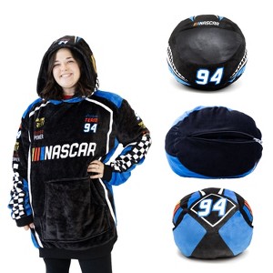 NASCAR Racing Suit Snugible (Black) Blanket Hoodie & Pillow - 1 of 4