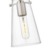 Kira 1-Light Pendant - Modern Steel Design with Clear Glass Shade, Dimmable, 60W - 4 of 4
