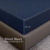 INFURNIC Bedding Sets King Premium Brushed Microfiber Bed Sheets Soft Fade and Shrinkage Resistant 4 Piece Set, Blue, 12.00"*10.00"*4.00" - 3 of 4