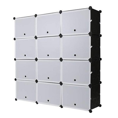 Shoe Rack, 7-Tier Portable Shoe Storage Organizer – DIY Multi-Purpose Cube Shelf Stand for Heels/Boots/Slippers (40×30×30)