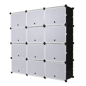 Shoe Rack, 7-Tier Portable Shoe Storage Organizer – DIY Multi-Purpose Cube Shelf Stand for Heels/Boots/Slippers (40×30×30) - 1 of 4