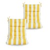 2 Pcs Set High Back Patio Chair Cushions, Tufted Rocking Chair Cushions - 2 of 4
