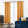 Deconovo 2 Panels Silver Printed Blackout Curtains with Wave, 6 Grommets for Bedroom - 4 of 4