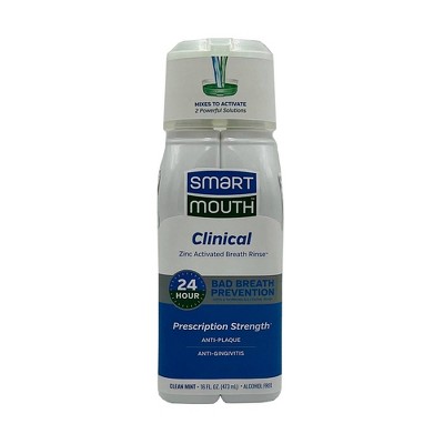 Smartmouth Advanced Clinical Formula Fresh Mint Activated Mouthwash ...