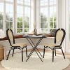 Flash Furniture 2 Pack Cannes Indoor/Outdoor Commercial Thonet Bistro Stacking Chair, PE Cane Rattan and Aluminum Frame - 2 of 4