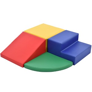 Toddler Indoor Climb and Crawl Activity Playset, Soft Foam Building Blocks with Slide Ramp, Safe Lightweight Play Structure for Baby Motor Skills - 1 of 4